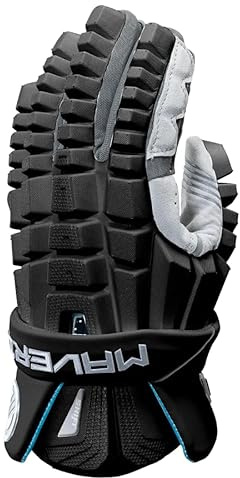 PG Sports Maverik Shift Player Lacrosse Gloves (Black, Large 13)