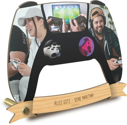 Generisch Gaming Geschenk personalisiert - Holzbild Wanddekoration, Gaming Geschenke für Kinder, Geburtstagsgeschenk, Fotomosaik