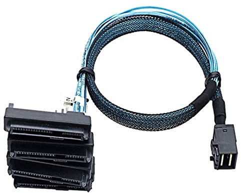 CAIONPLE Mini SAS SFF-8643 Till 4X29Pin SFF-8482 HåRddiskserverkabel 3.33TF/1M