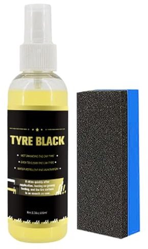 Lucida pneumatici neri, lucida ruote per pneumatici per auto | Spray per rivestimento ripristinante la lucentezza delle ruote da 100 ml | Agente protettivo per rivestimento lucidante per ruote di cami