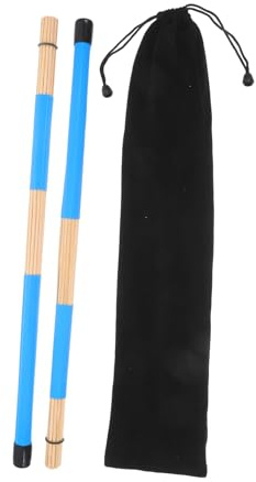 Abaodam Cepillos de Batería Profesionales de Bambú Ligeros y Ergonómicos, de Mazos de Percusión Multivarillas Tipo de Tambores y Músicos