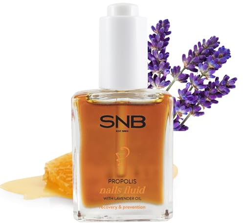 SNB Professional Nagelfluid Propolis & Lavendelöl 15ml beanspruchte Nägel | Aktives Nagelfluid mit Undecylensäure, Propolis, Lavendelöl und Bisabolol für die intensive Pflege beanspruchter Nägel