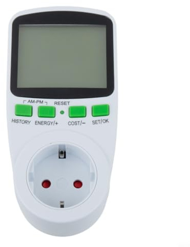 FUANA Stromzähler für zur Messung Mini PV Mini Solar Steckdose einspeisezähler stromzähler einspeisesteckdose für balkonkraftwerk