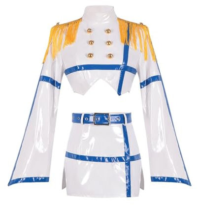 Zhongkaihua Amano Ririsa - Disfraz completo de cosplay de anime Miriella, trajes de uniforme de cosplay de Nonoa, trajes de cosplay para mujer, disfraz de ángel con alas