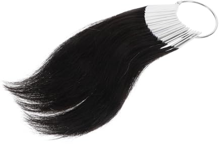POPETPOP 30pièces Échantillons Couleur Cheveux Naturels Pour Formation Coiffure Avec Anneaux Numérotés Réalistes Et Réutilisables Pour Salon Et Pratique