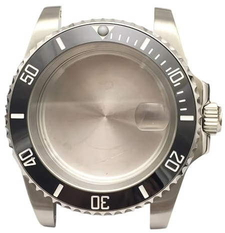 40MM Saphir Uhrengehäuse 8215/8200 Uhrwerk für Rolex Submariner | Ersatzgehäuse 28,5MM Zifferblatt Geeignet Modifikation Zubehör Casual