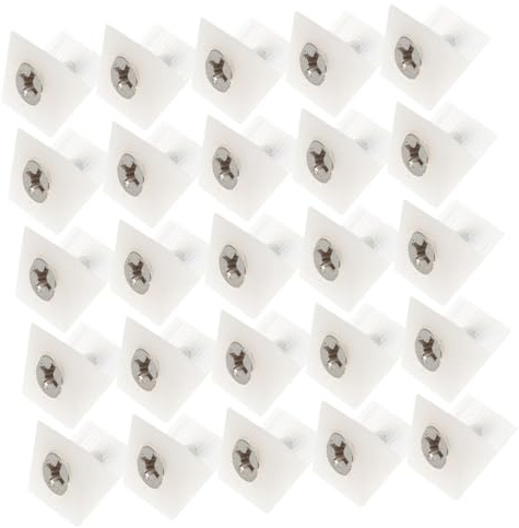 BUGUUYO 106 piezas Cuñas para Muebles con Tornillos Refuerzo Resistente para Armarios Soporte Compacto y Duradero para Reparación y Montaje de Estantes y Cajoneras