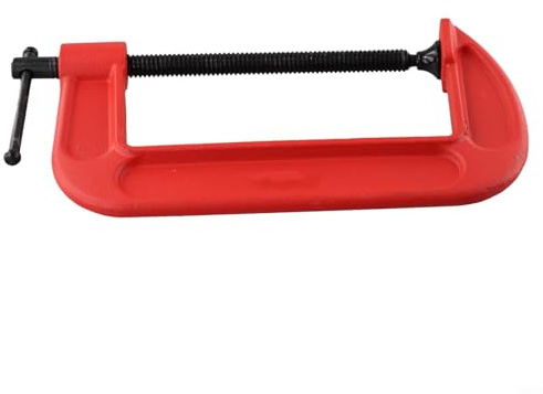 Pince réglable en forme de G pour le travail du bois, collier de serrage en acier forgé robuste avec réglage de l'angle à 90°, convient pour le métal, le bois, le plastique et la pierre, 12,5 à 30,5