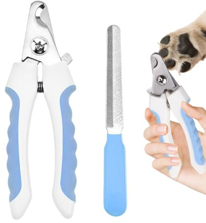 Tondeuse manuelle pour animaux de compagnie | Tondeuse griffe de chat avec lime – pour races, soins des pattes, chiot, , voyage, maison, intérieur