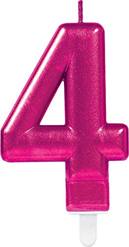 (PKT) Vuxen metalliskt rosa ljus nummer 4