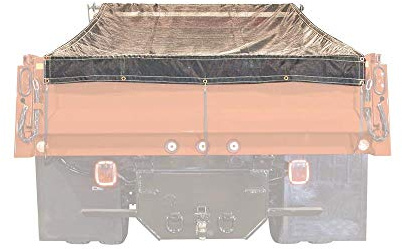 Buyers Products 3008210 Heavy Duty Black Mesh Tarp 7 x 15 Foot, Protective Dumper Trailer Tarp
