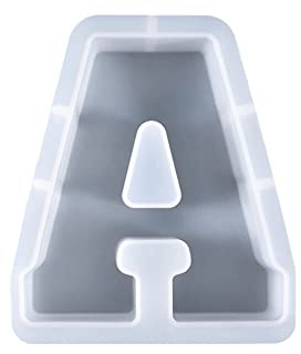 ISAKEN Epoxidharz Formen Buchstaben Kunstharz Silikonformen Großer Buchstaben DIY Epoxidharz Set Silikonform GießForm Resin für Basteln Resin Mold Handwerk für Handwerk DIY Dekoration