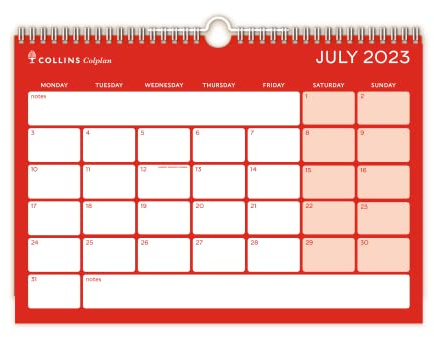 Collins Debden Colplan - Calendario académico 2023-24, tamaño A4, calendario escolar o universitario, de julio de 2023 a julio de 2024 - CMCA4M-2324