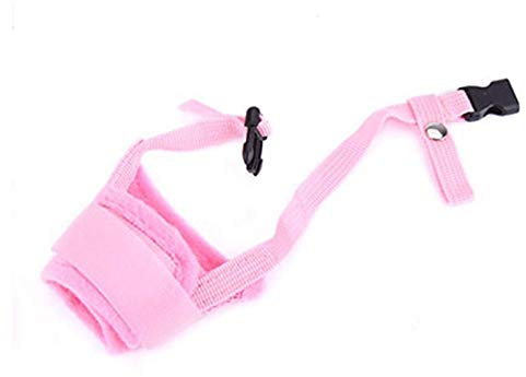 TRoki Hundemaulkorb aus atmungsaktivem Mesh und strapazierfähigem Nylon mit Verstellbarer Schlaufe und weichem Polster – verhindert Bellen, Beißen und Kauen
