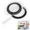 TNOMSNO 2 Pièces Passoire Pliable, Passoire Cuisine avec Poignées, Silicone, écologique et Non Toxique Passoire Retractable, Passoire Cuisine Pliable pour Drainer les Pâtes, Légumes et Fruits