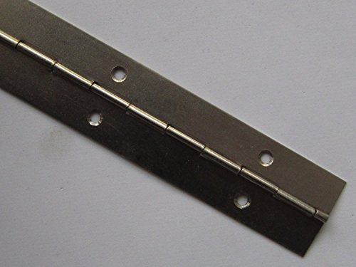 HKB Stangenscharnier, 10 Stück, 960 x 32 mm, Stahl vernickelt | Klavierband, Artikelnummer 81500