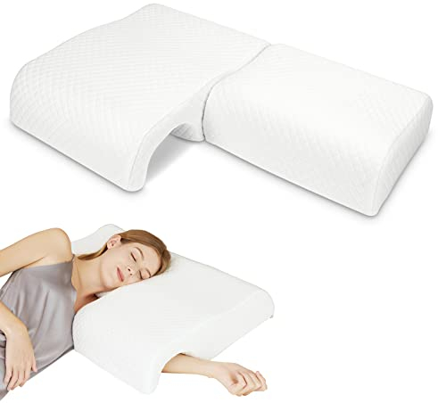 HOMCA Memory Foam Kissen Zum Schlafen, Paarkissen, Armkissen, Atmungsaktives Gewölbtes Kuschelkissen, Slow Rebound-Druckkissen Für Armlehnen-Lordosenstütze