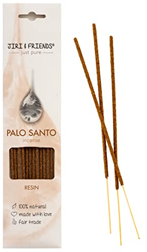 Jiri & Friends Räucherstäbchen Palo Santo Resin - 15 St. | Natürlicher Duft ohne synthetische Zusätze | Für Yoga, Meditation & entspannte Momente