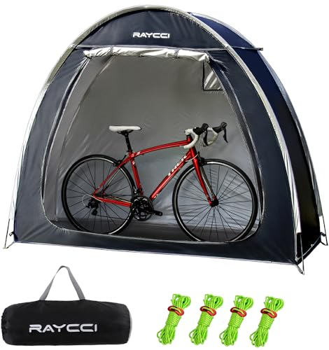 Tienda de campaña de almacenamiento para bicicletas, cobertizo portátil para almacenamiento de bicicletas al aire libre con tela Oxford 210D PU4000 impermeable para bicicletas de 2/3/4/5, cubiertas de