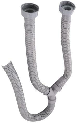 ZHENGYUC 3.5ft Washing Machine Y-Type Drain Hose Washing Machine Hose Connector, Swivel Interface, With 2 Waterproof Rings