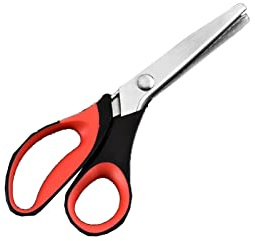 BJFSEAFN Kitchen Scissors Zig Zag Cut Scissors for Sewing Dressmaker Scissors Tailor Cutting Shears Scissors Leather Craft Scissors