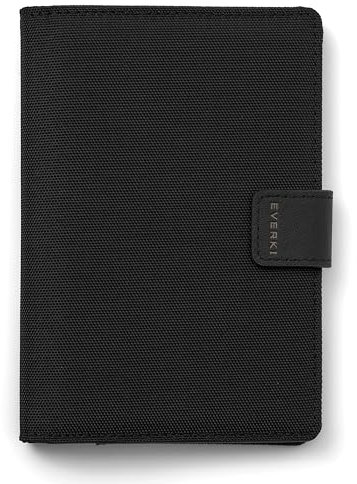 Everki RFID Reisepasshülle – Reisepasshalter mit Kartenfächern und Magnetverschluss, Reisepass-Organizer für Männer und Frauen, Reisezubehör und Geschenk für Reisende, Schwarz