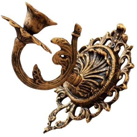 Zerodeko Candelabro De Pared Rústico De Hierro Fundido Estilo Gótico Tradicional para Velas De 2.2 Cm, Decoración Victoriana Elegante para Sala, Dormitorio y Comedor, Montaje Mural Decorativo