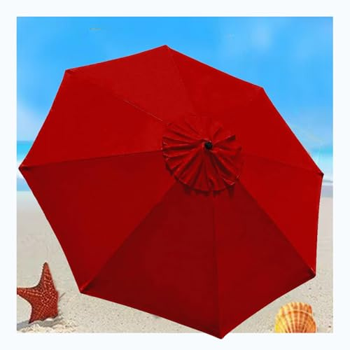 Miecoae Sonnenschirm Ersatzbezug 2m 2.3m 2.5m 2.7m 3.0m 3.5m 6 Rippen/8 Rippen, Ersatz-Bezug, Sonnenschirmbezug für Gartenschirm Terrassenschirm Sonnenschirm Ersatzbezug(W13,6 Ribs- 9.8 FT 300 cm)