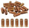 20 Pièces Insert Fileté Bois, M8 x 30 mm Insert Fileté, Six Pans Creux Manchons à Visser, Écrou Hexagonal Fileté en Alliage de Zinc, Insert Bois pour Armoires, Lits, Chaises et Autres Meubles en Bois