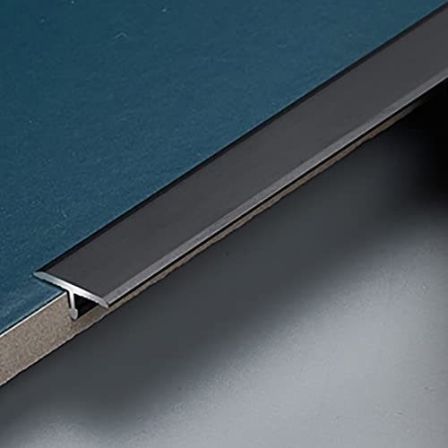 Carpet Transition Strip,Transition Strip Wood Carpet and Sill Strip Aluminum Floor Seams Transition Strips Interior Door Flooring/Matte Finish Vinyl Edging (Red)(Black)
