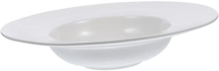 Alipis piatto di pasta ciotola di pasta ciotole per la cena piatti per la cena stoviglie bordato piatto di spaghetti piatto da portata per pasta piatti di pasta ceramica bianca