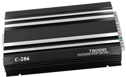 Vaguelly Amplificateur Audio Automobile Canaux pour Haut Parleurs et Caisson de Basses et Puissant Installation Facile Compatible avec Plusieurs Entrées Audio