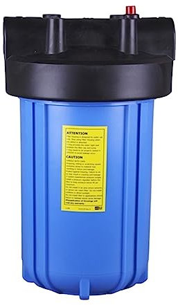 ZKLGS Umkehrosmose Wasserfilter Wasserfiltrationssystem for das ganze Haus, mit 10 x4,5 Sediment-CTO-Filter, 1 Einlass/Auslass, Wasserfilter(FK-10BC1-CCBC)