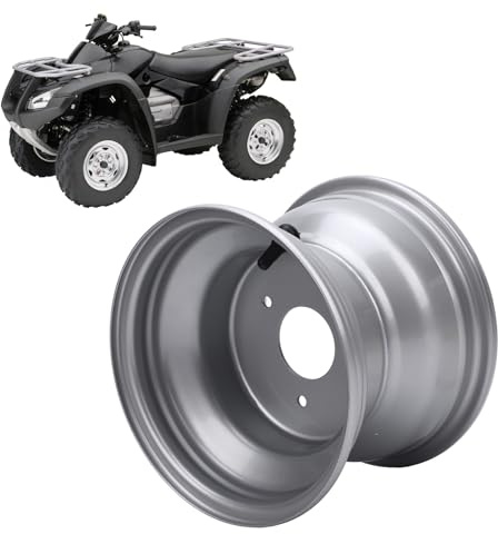 ciciglow Cerchio Ruota ATV 18X9.50-8, Cerchio Ruota 8 Pollici per ATV, Go Kart, Veicoli Fuoristrada, Quad, Argento (Tre foro (spaziatura dei fori: 78 mm / 3.07in)