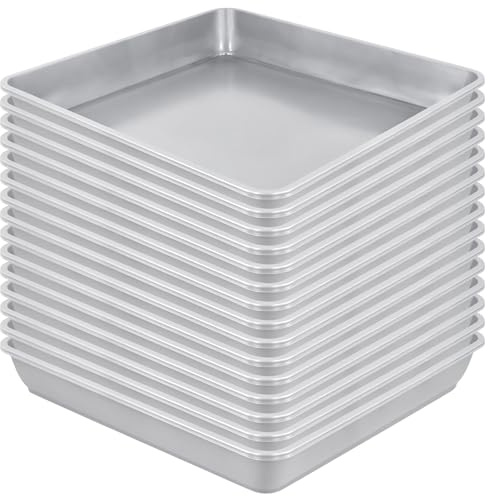 HEIYUET 15 st. blomkruka underlägg fyrkantiga 29 x 29 cm, grå växter underlägg kvadratiska, plastblomunderlägg för blomkruka utomhus inomhus