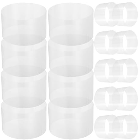GARVALON 100 Sheets Cake Collars 4-Inch Thickened Self-Adhesive Birthday Cake Roll Mousse Baking Decoration Accessories 6.5cm×33.5cm