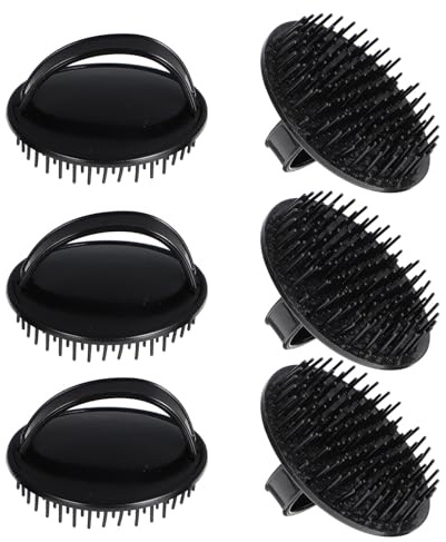 GLSTOY 6 Stück Teiliges Kopfhaut Massagebürsten Sanfte Shampoo Bürste für Peeling Schuppenentfernung und Haarwäsche Tragbar Geeignet für Männer Frauen und Haustiere Fördert Natürliches