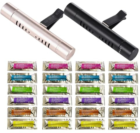 32Pièces Diffuseur Parfum Voiture Désodorisants Pour Auto Deo Voiture Interieur Bâtonnets Parfumés Inclus Résistant À L'usure Plusieurs Parfums Diffusion Automatique Parfum Facile Utiliser Polyvalente