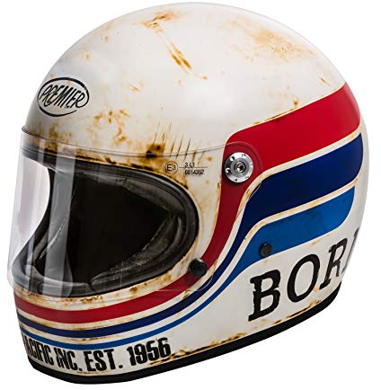 Premier HELM TROPHY BTR 8 BM,WEISS/ROT/BLAU,XS