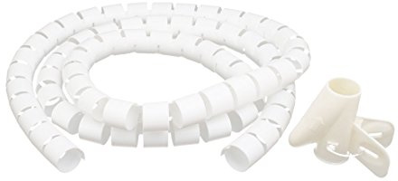 Aexit 25mm x 1.5m flexibler Spiralschlauch-Kabel-Draht-Wickel-Computer verwalten Kabel weiß (5f67d0f597e643e9716eca03a3a5c108)
