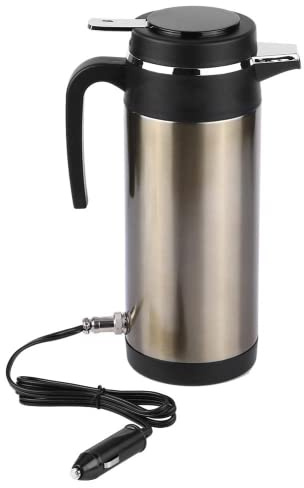 Auto Wasserkocher - Wasserkocher 1200Ml 12 V / 24 V Edelstahl Elektrische In Auto Wasserkocher Reise Thermoskanne Heizung Wasserflasche Elektrische Thermos(12V)