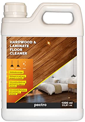 PECTRO Cera per parquet e pavimenti in legno e pavimento laminato - Lucidante protettivo 1000ml - Rinnova parquet legno- Lava, nutre e protegge da macchie e graffi