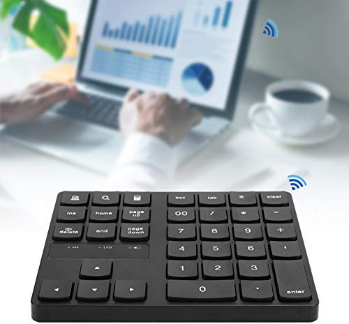 Teclado Numérico Inalámbrico de 35 Teclas, Teclado Numérico Bluetooth Ultradelgado de 2,4 G con Tecla de Página Arriba Y Abajo | Tecla de Flecha | Clave Numérica | Teclas de Acceso Directo