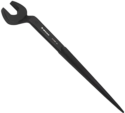 WEDO Einmaulschlüssel,offenem Ende,einmaulschlñssel,Schlagschrauber,40 Chrom-Vanadium-Stahl,Gabelschlüssel mit Stift 60,Abgewinkelt Offen 46mm,Länge 500mm,Schraubenschlüssel,Schwarz