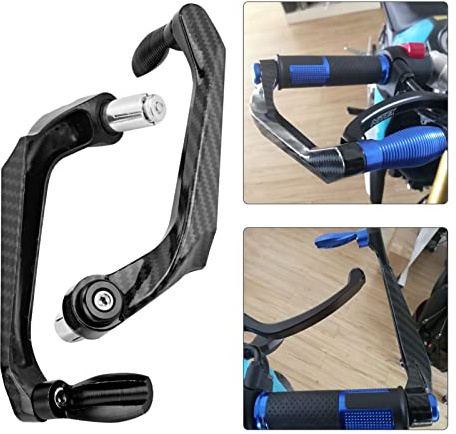 Lever Guards Motorcycle-Paraleve Moto - Universal Motorcycle Brake Clutch Lever Guard 7/8inch Motorcycle Handlebar Protector for Motorcycle Motorbike Scooters Electric Cars Mountain Bikes(Black) Motor