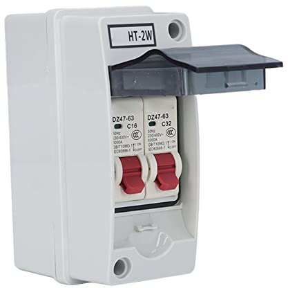 Miniature Circuit Breaker 2 Way Consumer Unit Circuit Breaker IP65 Water proof Distribution Box Leakage Circuit Breaker