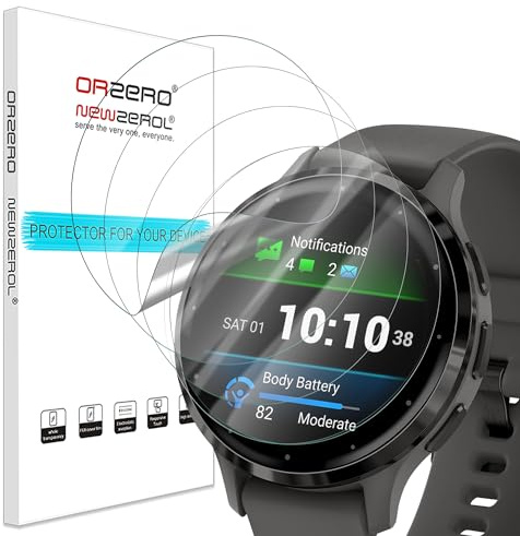 4 Stück Displayschutzfolie Kompatibel für Garmin Venu 3S/Garmin Venu 4 41mm | [Anti-Kratzer] [Hohe Auflösung] [Blasenfrei] Flexibel TPU Schutzfolie für Garmin Venu 3S /Venu 4 41mm