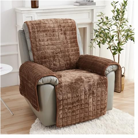 Sesselschoner für Relaxsessel 1/2/3-Sitzer-Liegesofabezug, Flanell-Sesselbezug, Plüsch-Sofabezug, rutschfest, for Relax-Lazy-Boy-Stuhl, Schonbezüge, Heimdekoration ( Color : A3 Sofa Mat , Size : 2 Sea