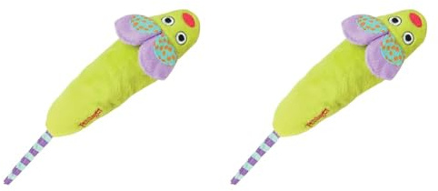 Petstages Green Magic Mightie Mouse Catnip Cat Toy (Pack of 2)