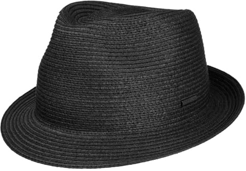 Stetson Plain Toyo Trilby Strohhut Unifarbener Klassischer Hut UV-Schutz 40+ Damen Herren Frühling Sommer
